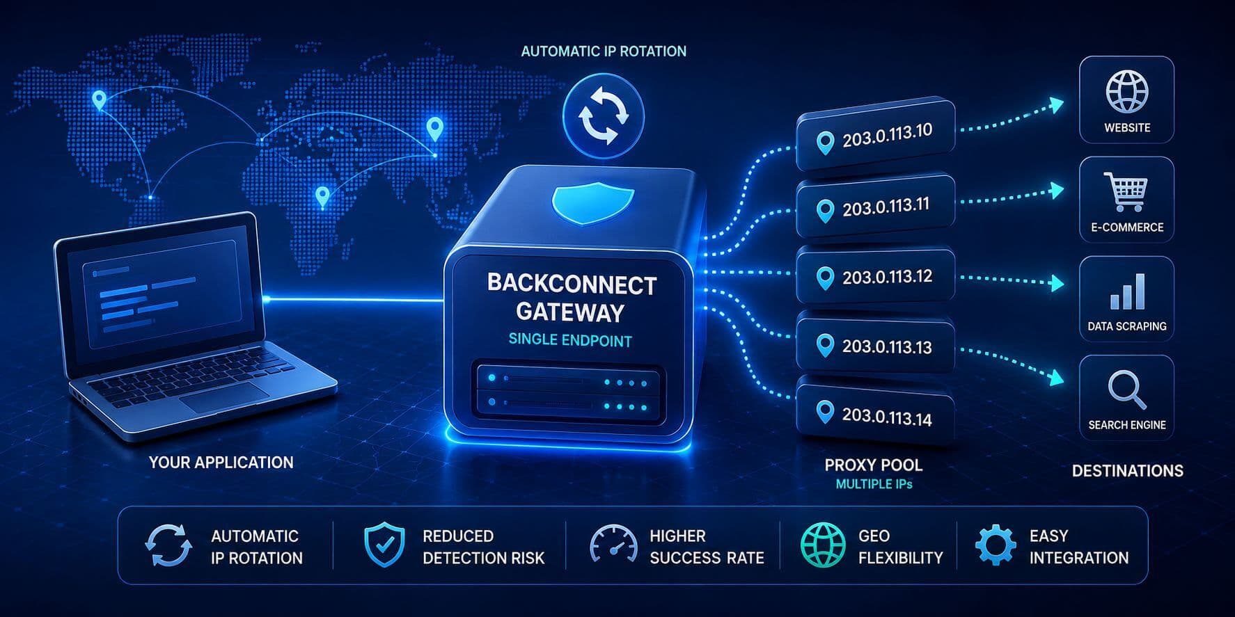 Rotating Proxies and Backconnect Gateways: How They Work and When to Use Them